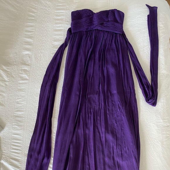 J Crew Taryn Gown in Eggplant - Picture 4 of 5